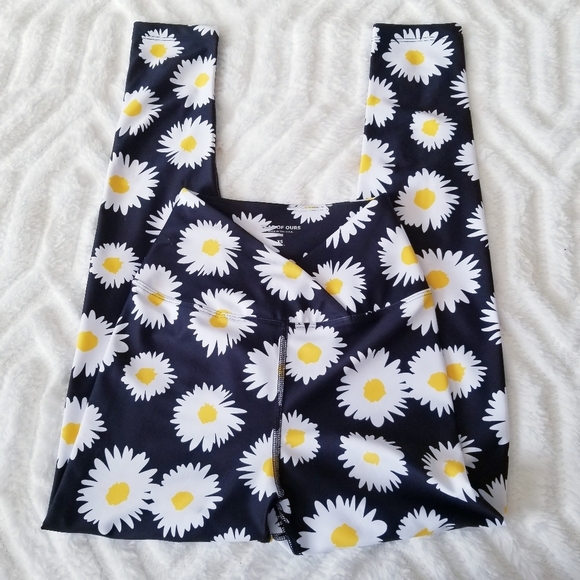 Year of ours women's daisy Veronica floral-print stretch leggings size XS - Picture 2 of 7